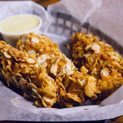 Amazing Almond Encrusted Chicken from Coach's Pizza